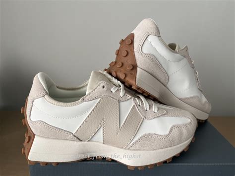 new balance women's 327 sneakers in white/beige|new balance 327 women sale.